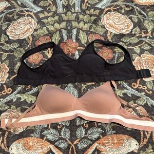Bali Black & Hanes Blush Bra